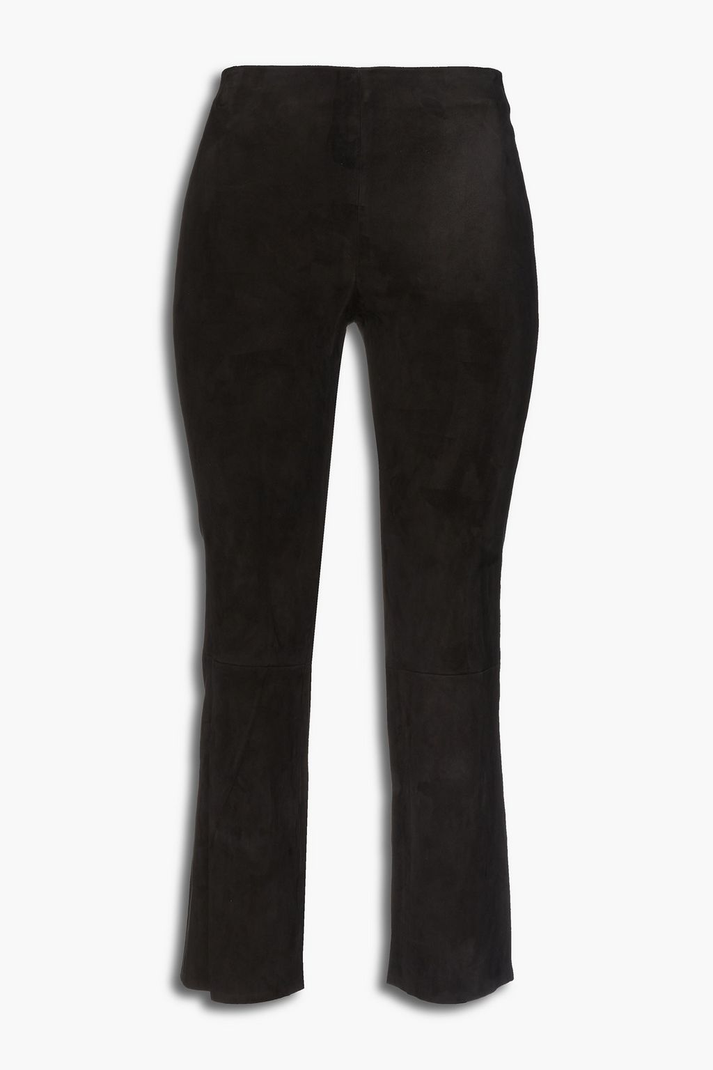 Black Suede kick-flare pants | Sale up 