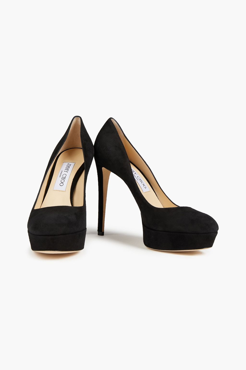 JIMMY CHOO Ellis 120 スエード プラットフォームパンプス