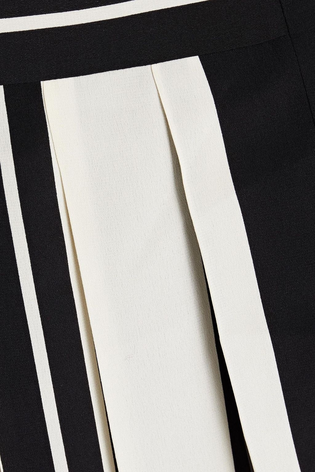 JOSEPH Swanson pleated striped silk crepe de chine midi skirt