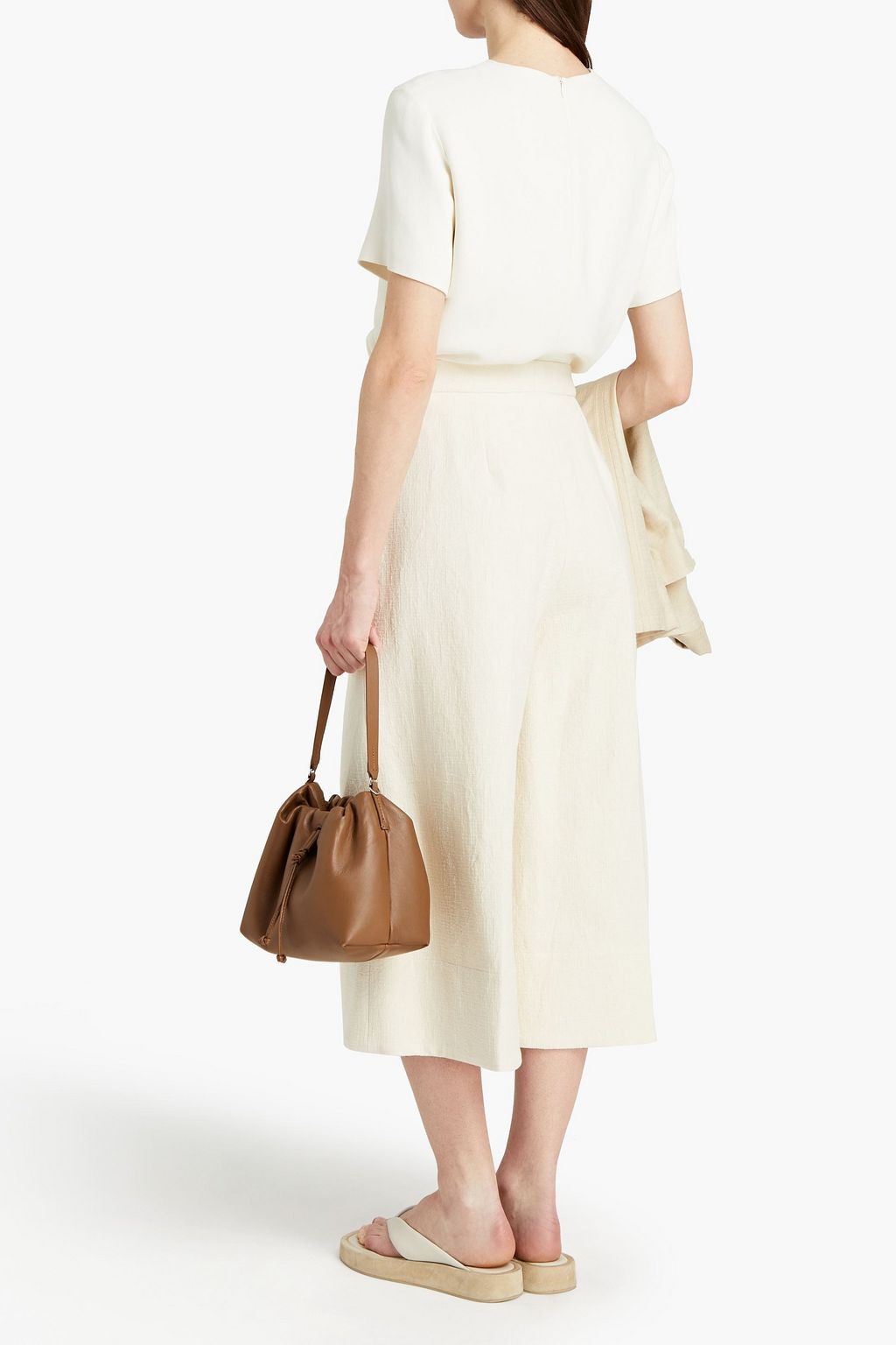 JOSEPH Toy cotton-jacquard culottes
