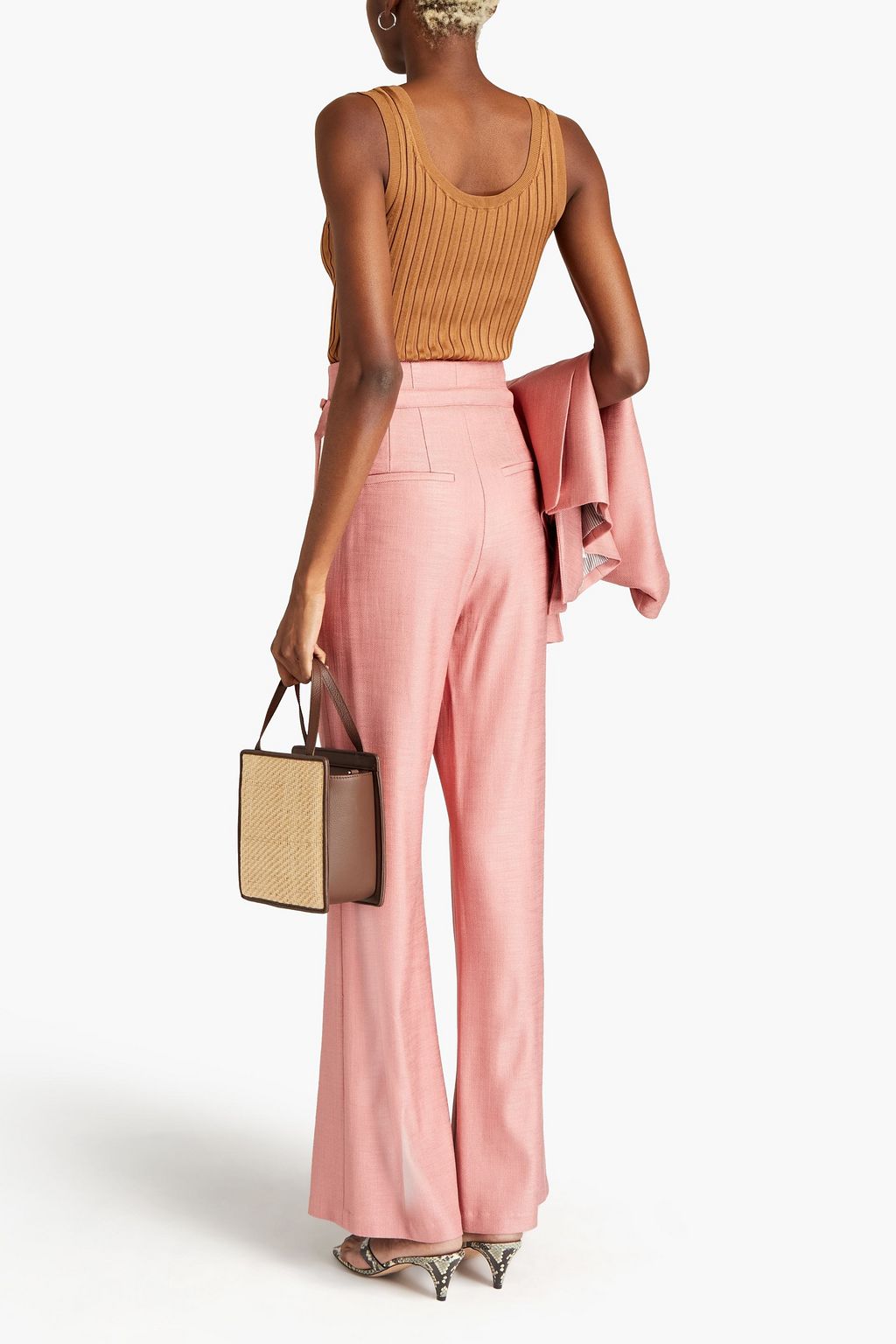 VERONICA BEARD Ginta twill flared pants