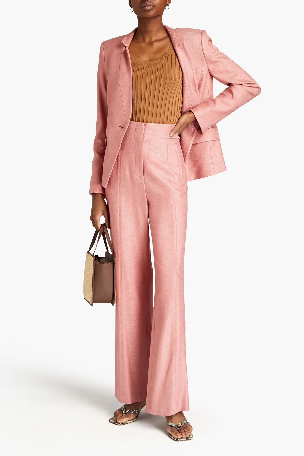 VERONICA BEARD Ginta twill flared pants