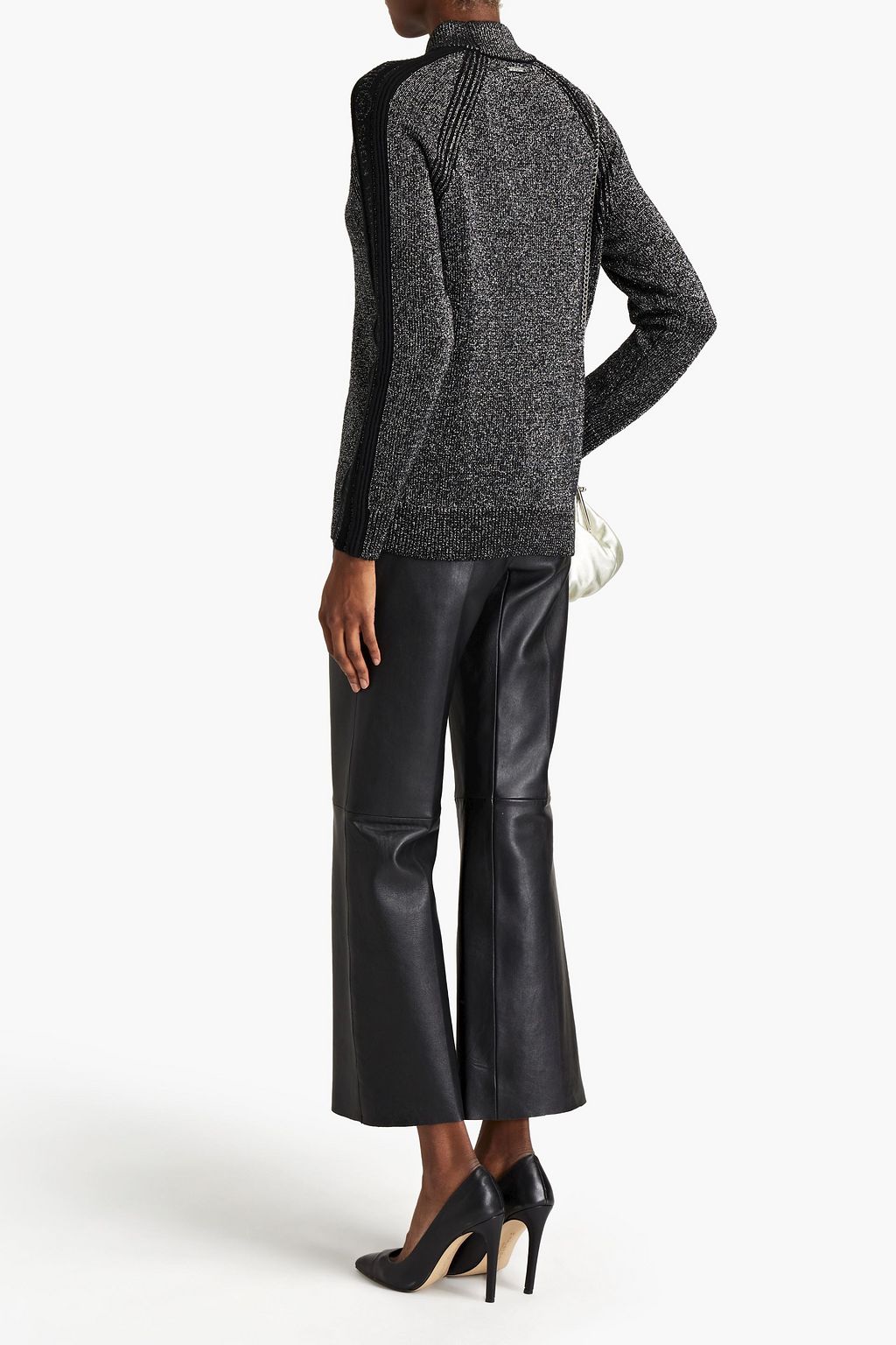 MICHAEL MICHAEL KORS Metallic jacquard-knit turtleneck sweater