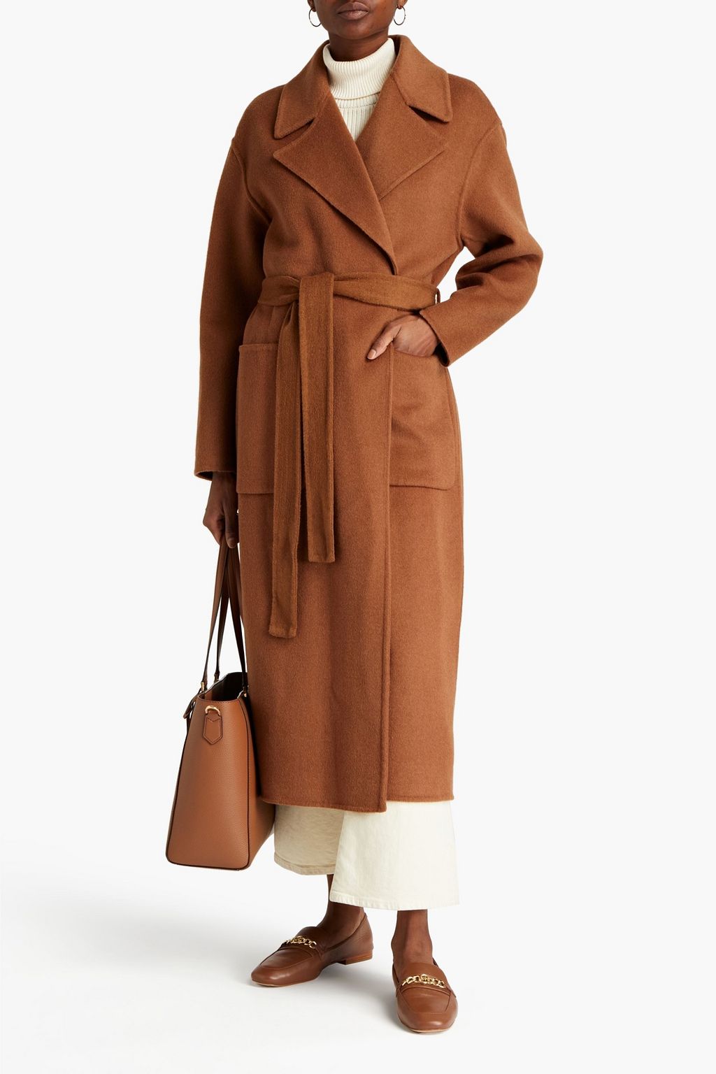 MICHAEL MICHAEL KORS Brushed wool-blend felt coat