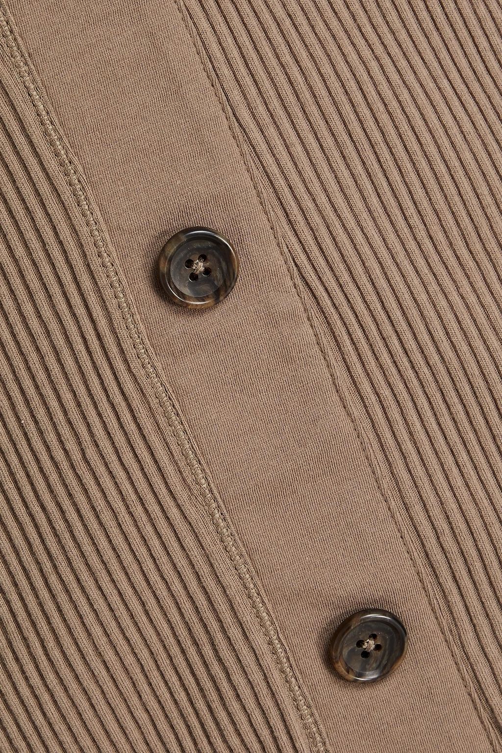 JAMES PERSE Ribbed cotton-jersey dress