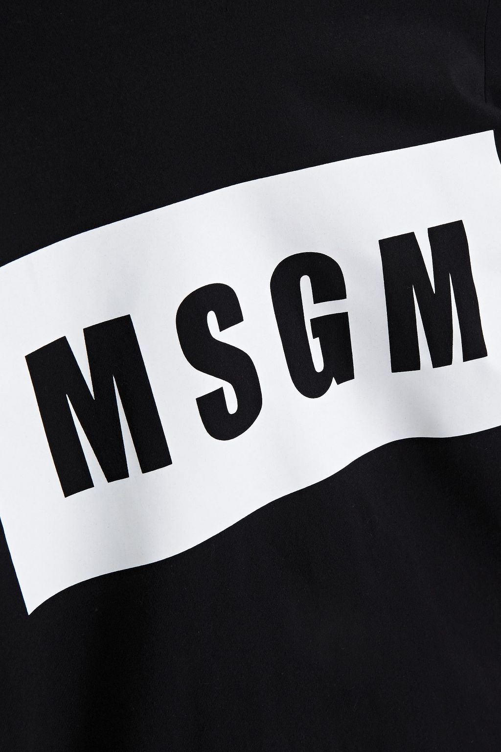 MSGM Printed cotton-jersey T-shirt