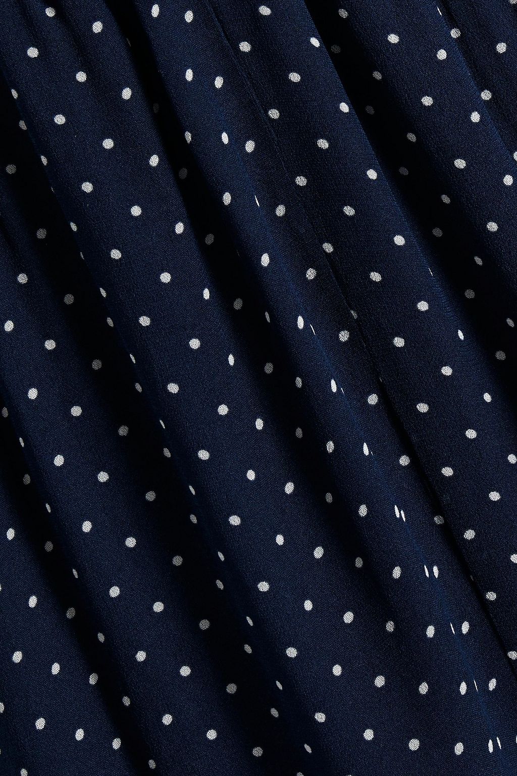 MICHAEL MICHAEL KORS Gathered polka-dot georgette jumpsuit