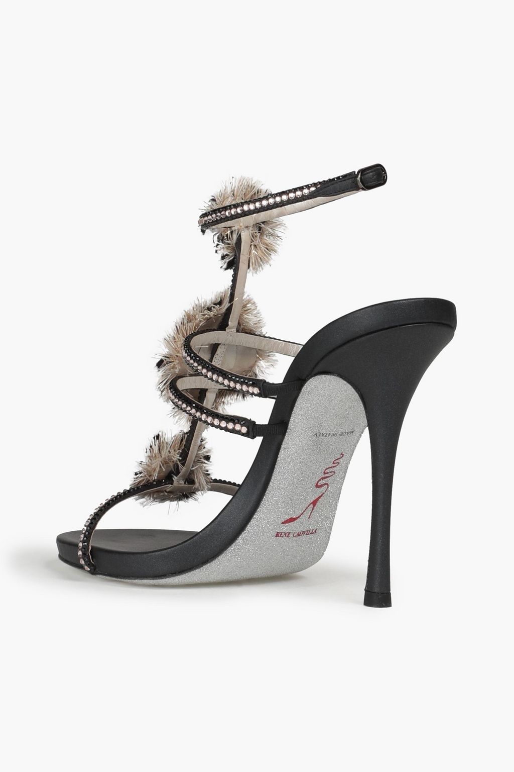 RENE' CAOVILLA Embellished leather sandals