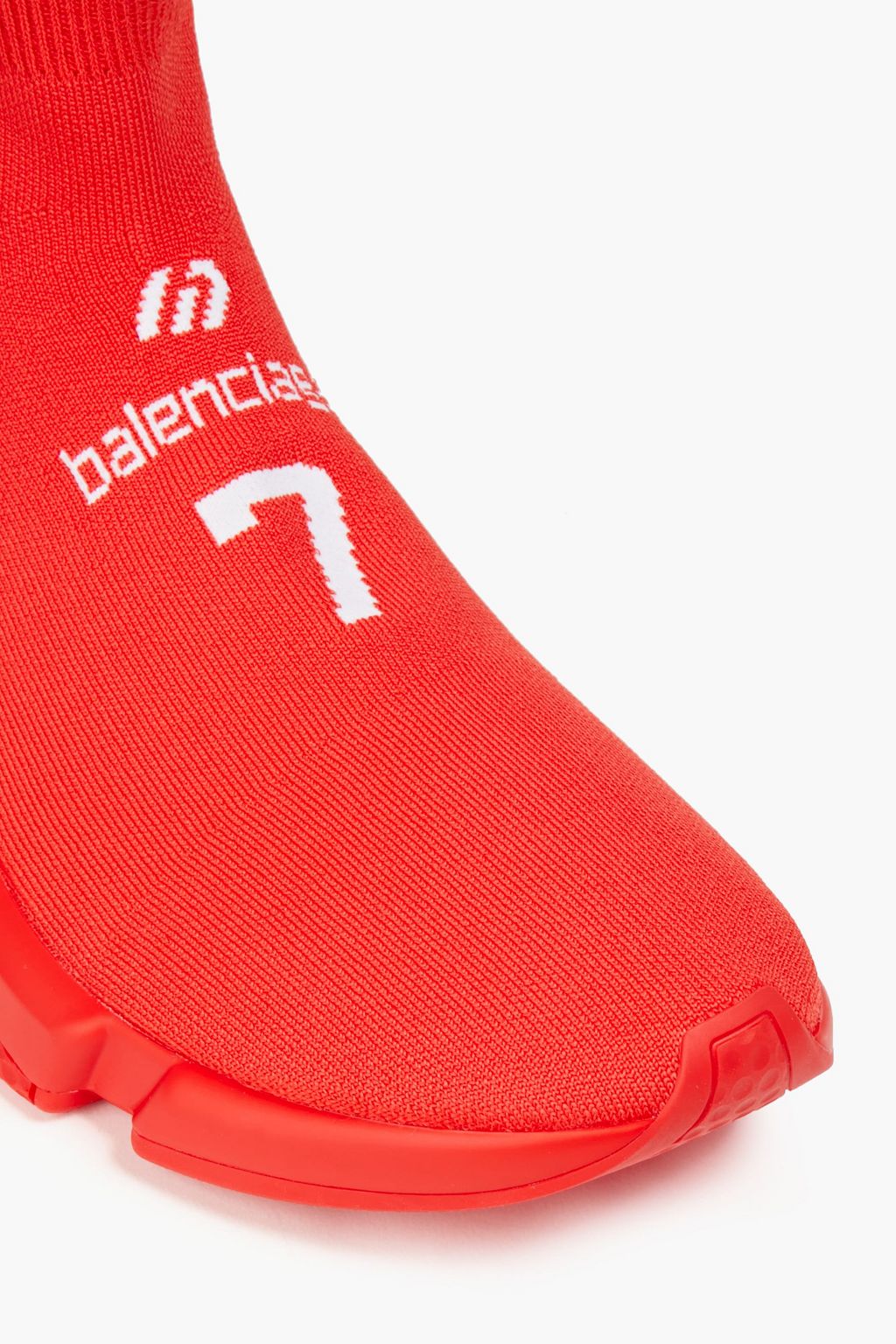 BALENCIAGA Jacquard-knit high-top sneakers