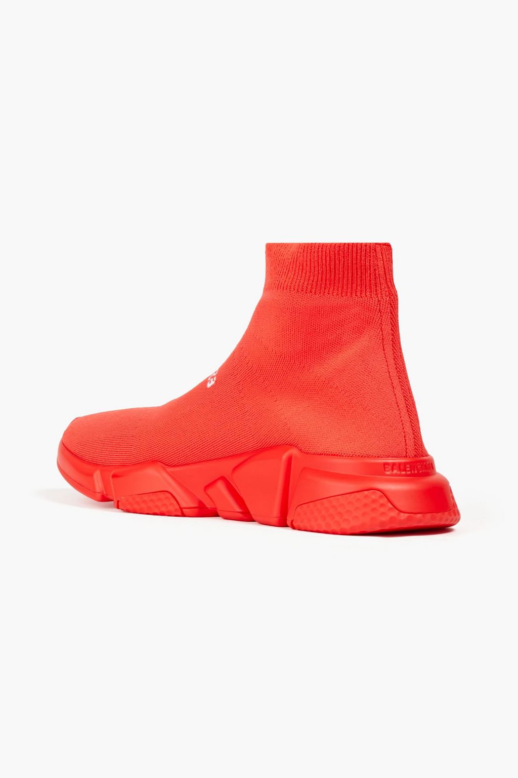 BALENCIAGA Jacquard-knit high-top sneakers