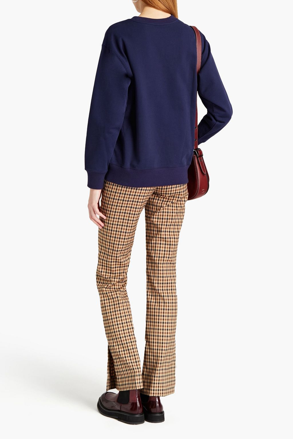 MICHAEL MICHAEL KORS Embellished French cotton-terry sweatshirt