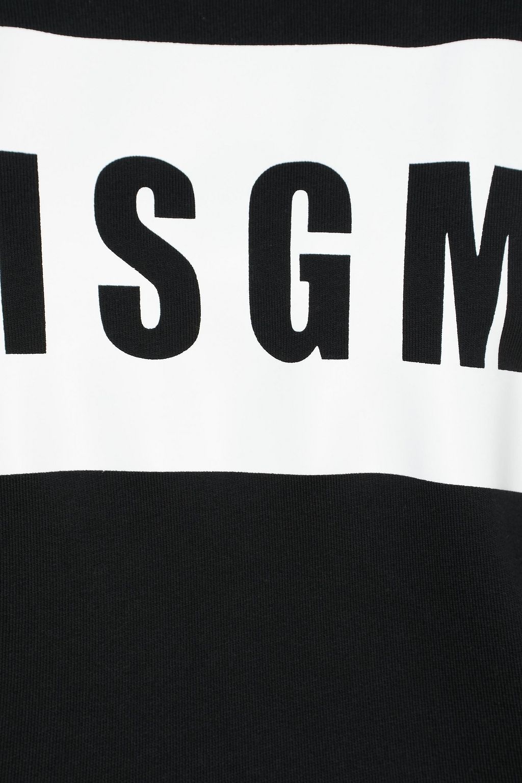 MSGM Printed French cotton-terry sweatshirt