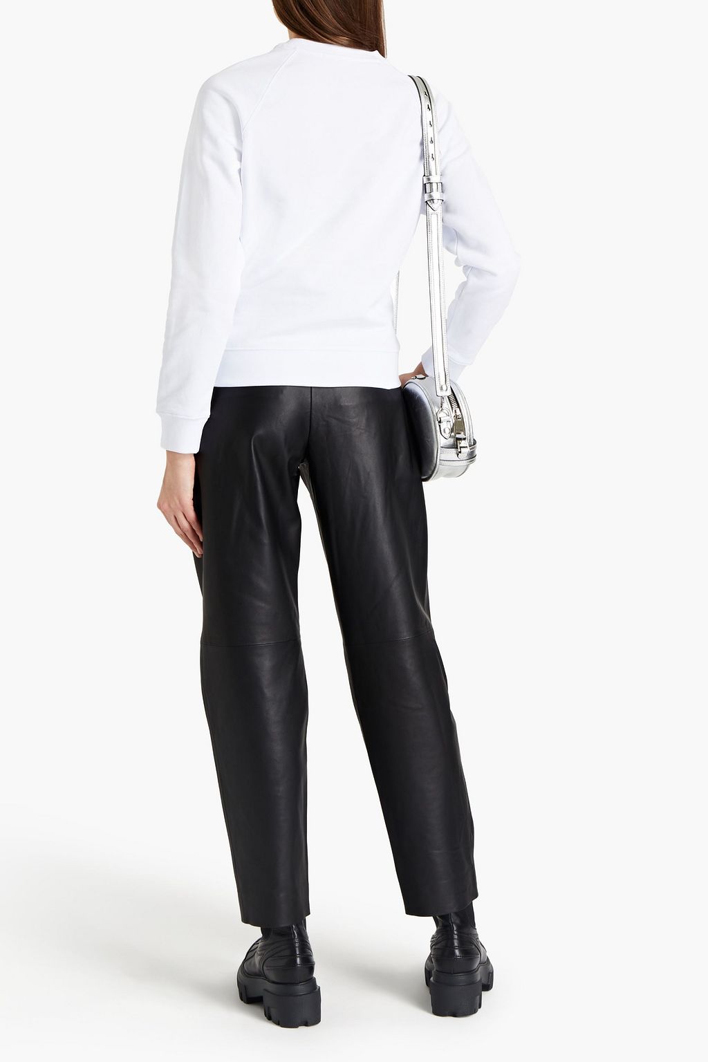 MSGM Printed cotton-jersey sweatshirt