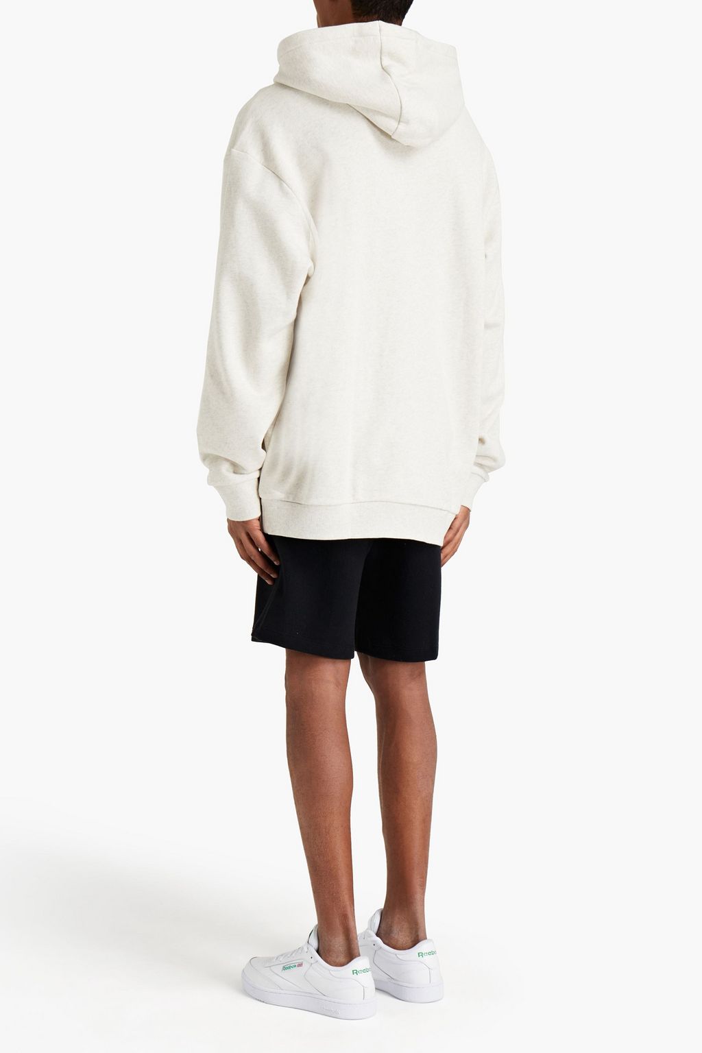 REEBOK Classics Vector Crew embroidered French cotton-terry hoodie