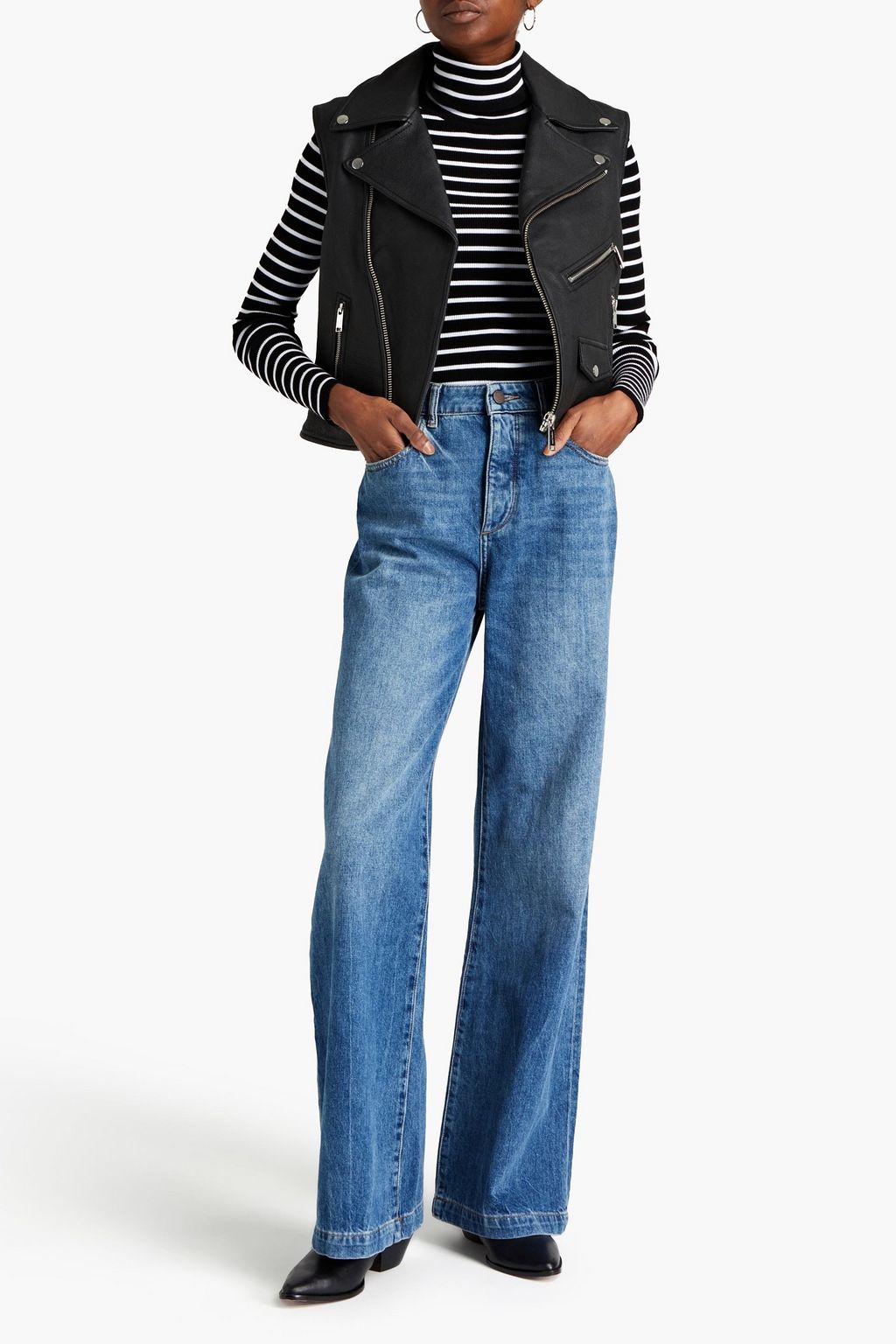 MICHAEL MICHAEL KORS Asymmetric leather vest