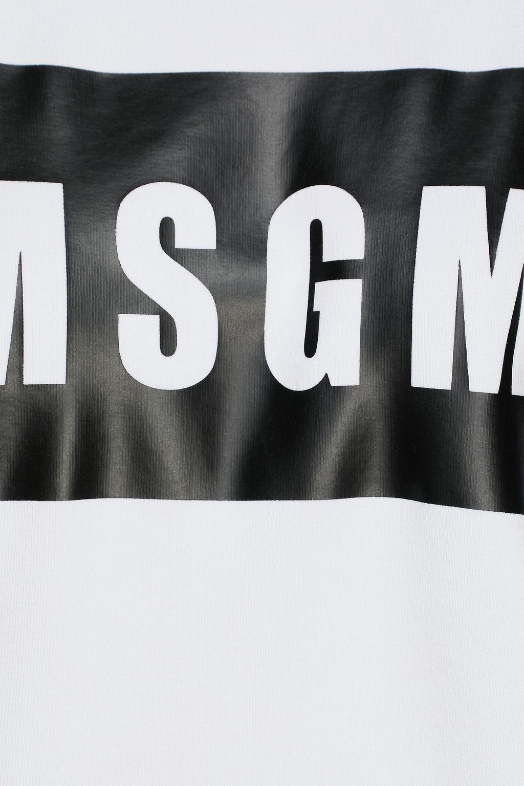 MSGM Printed French cotton-terry sweatshirt