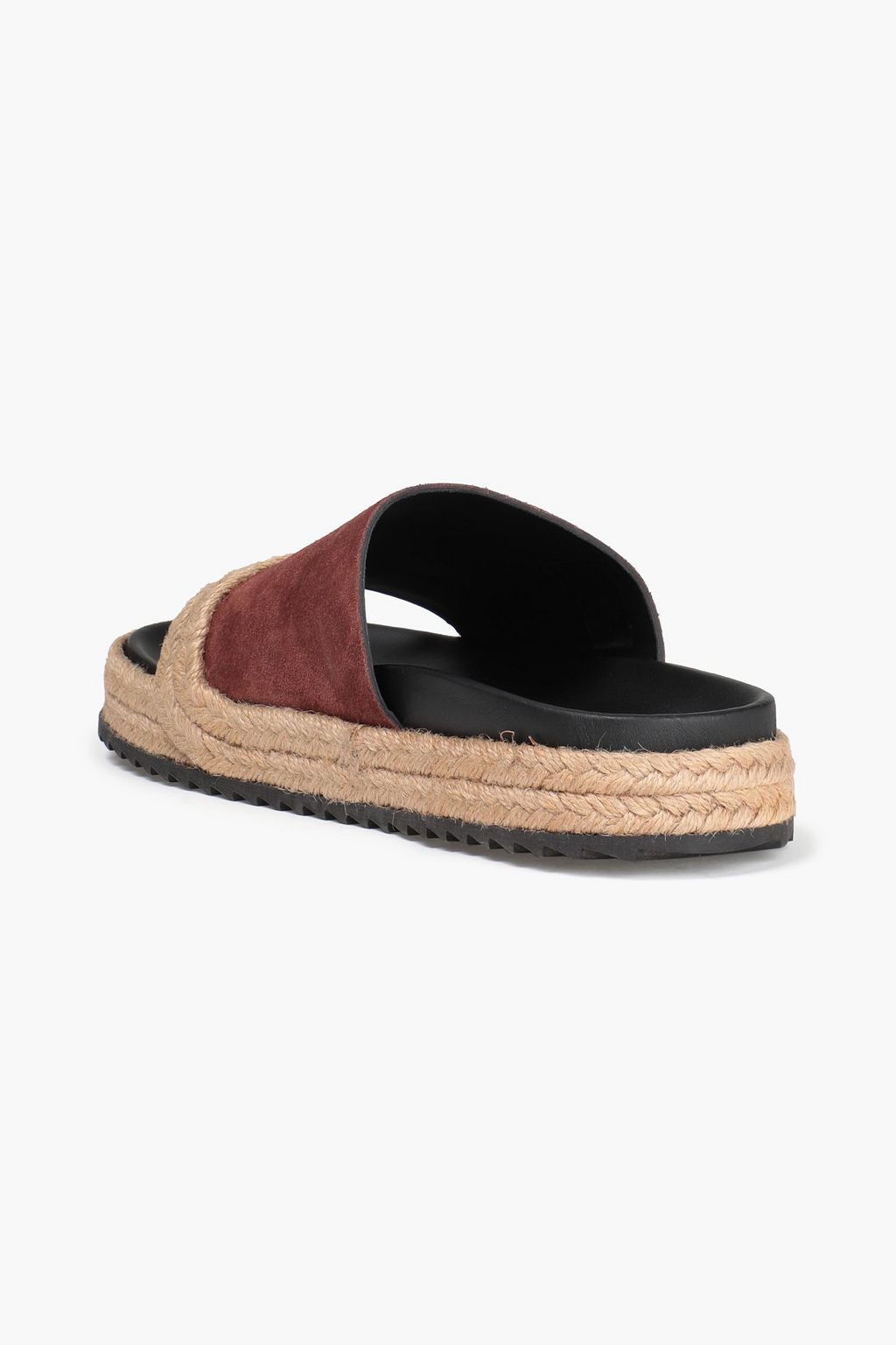 JAMES PERSE Suede espadrille slides
