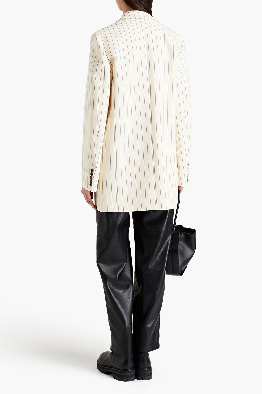 JOSEPH Jules embellished striped wool-blend twill blazer