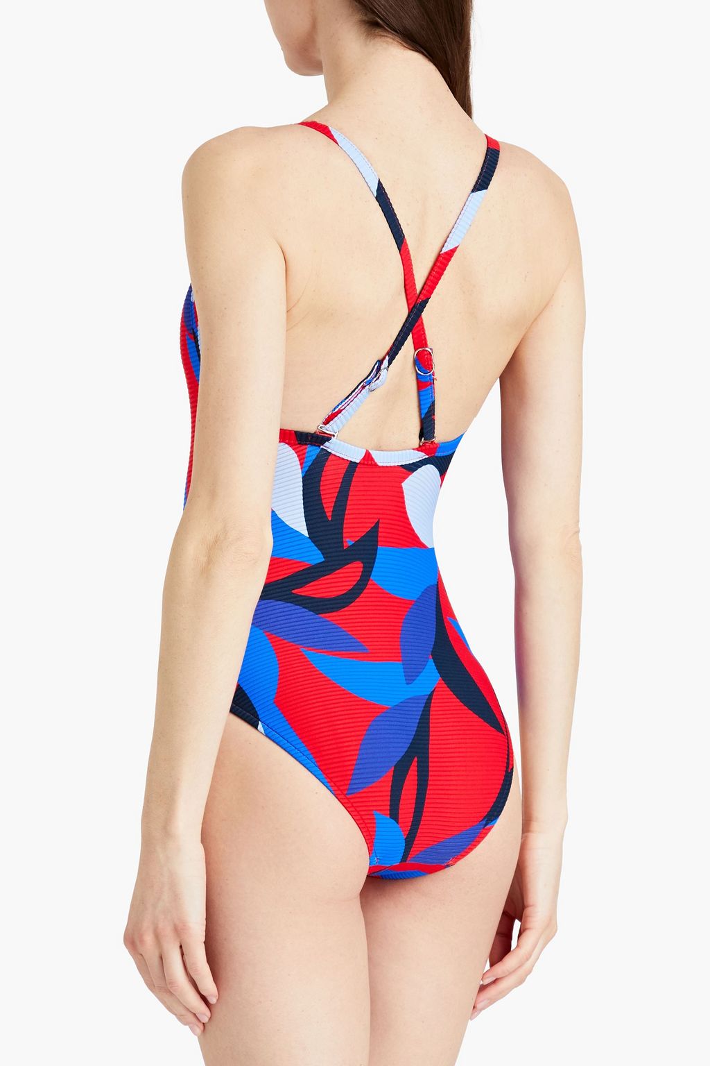 SEAFOLLY Aloha ribbed printed swimsuit