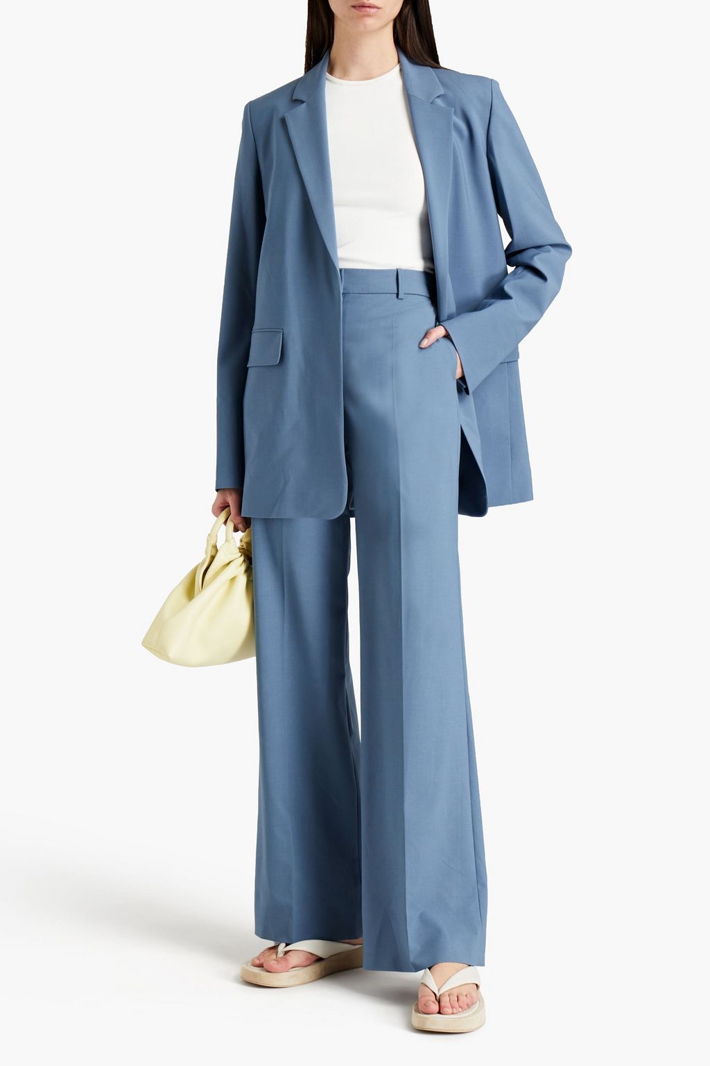 JOSEPH Wool-blend crepe blazer