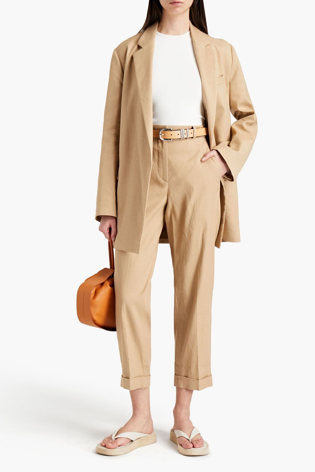 JOSEPH Julia linen-blend twill blazer