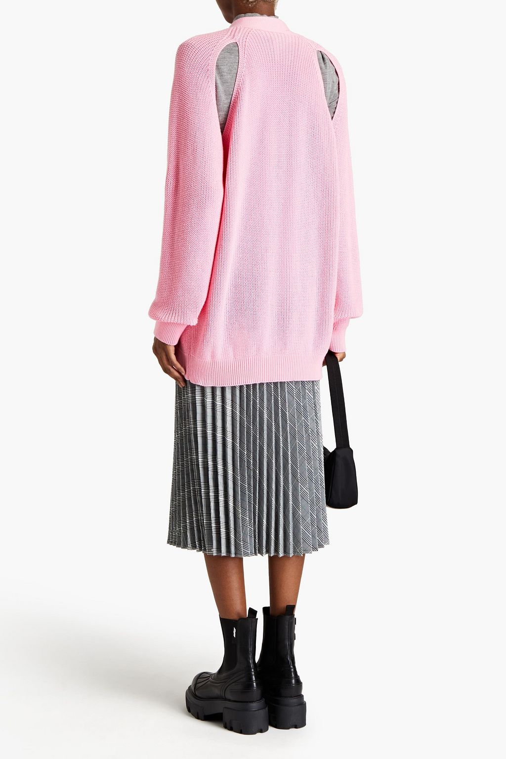 MSGM Cutout cotton cardigan