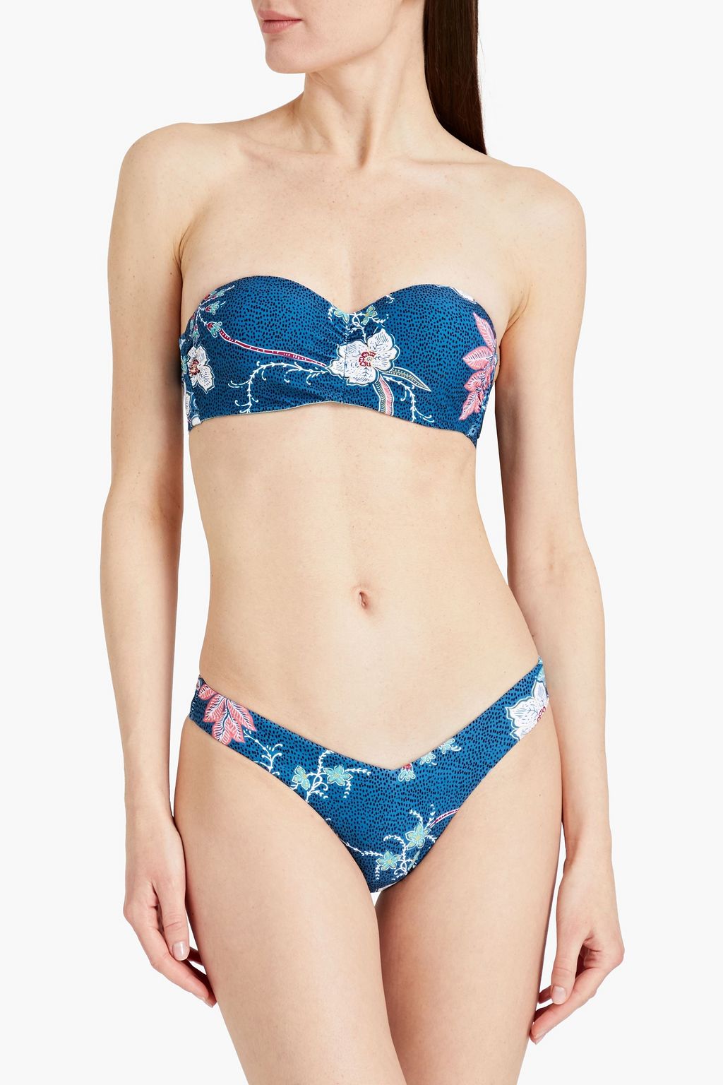 SEAFOLLY Balinese Retreat floral-print underwired bandeau bikini top