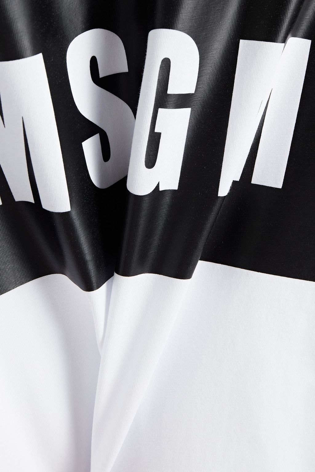 MSGM Printed cotton-jersey T-shirt