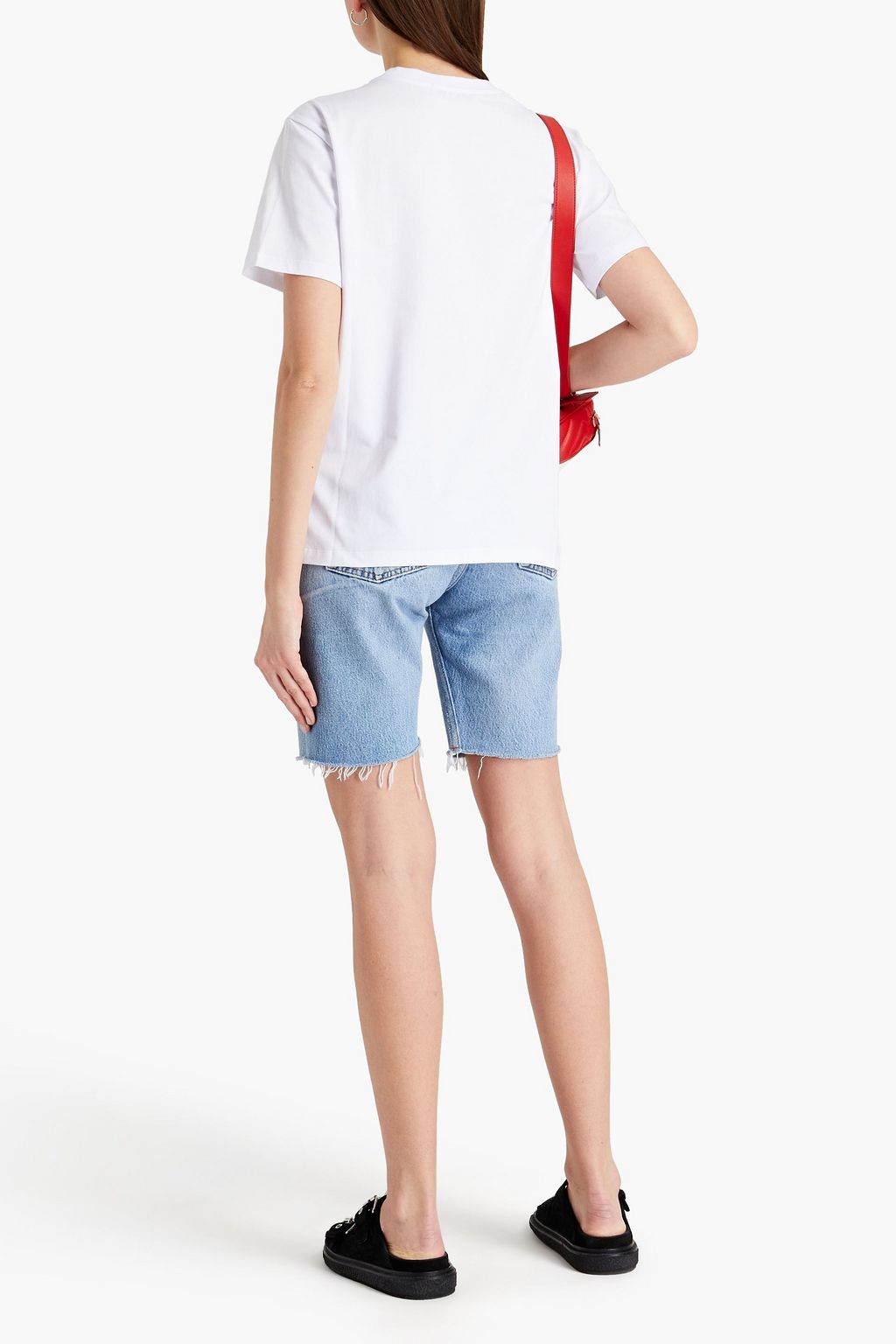 MSGM Printed cotton-jersey T-shirt