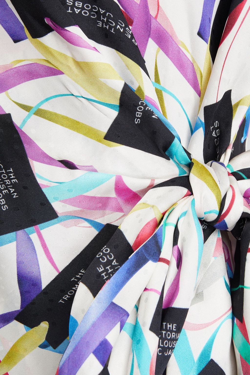 MARC JACOBS Printed twill wrap dress