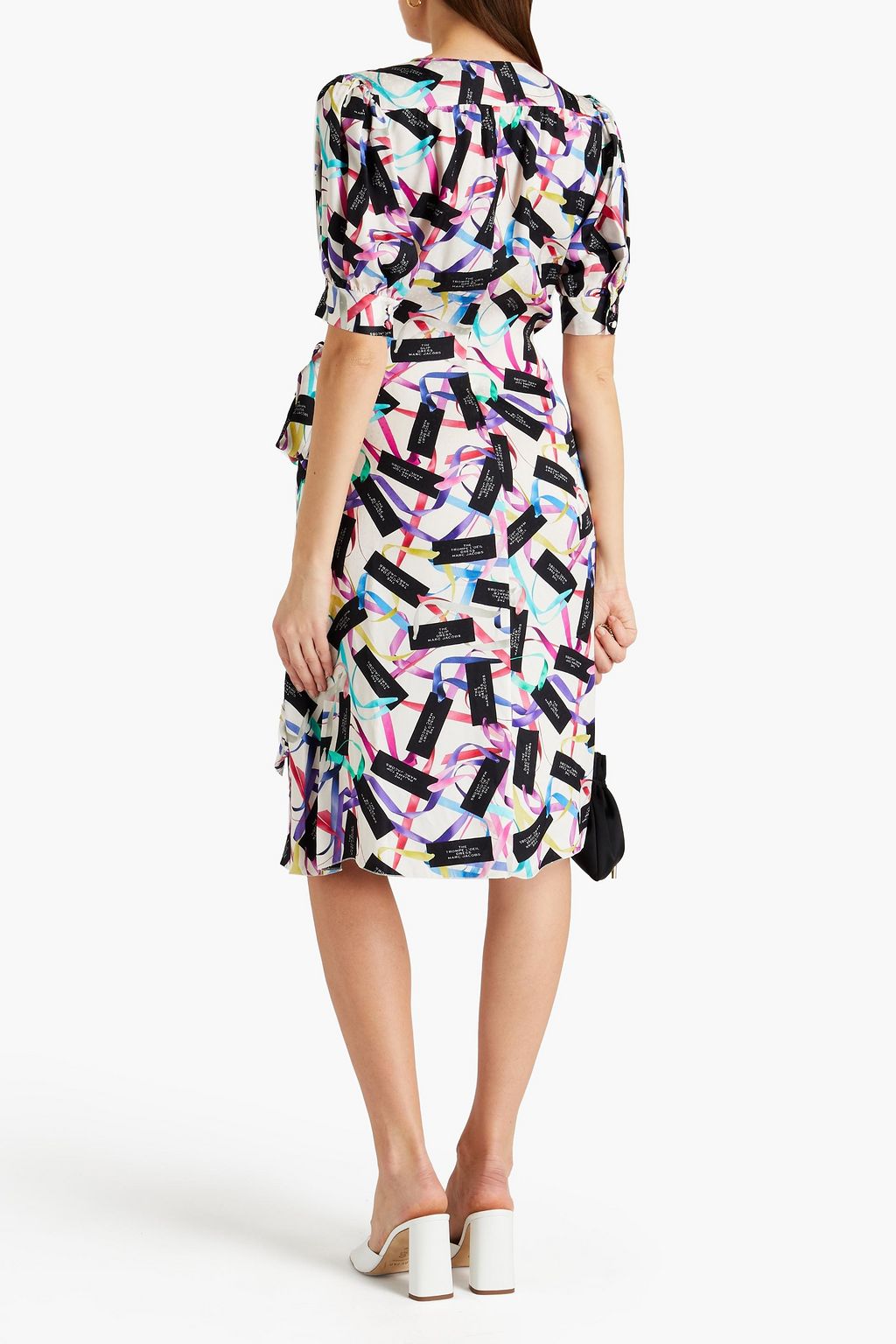 MARC JACOBS Printed twill wrap dress