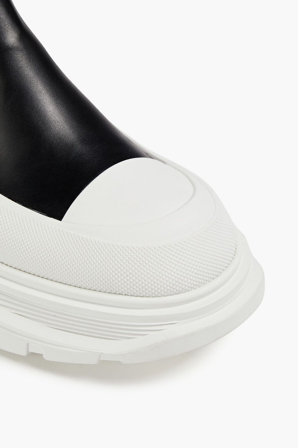 ALEXANDER MCQUEEN Pebbled-leather Chelsea boots