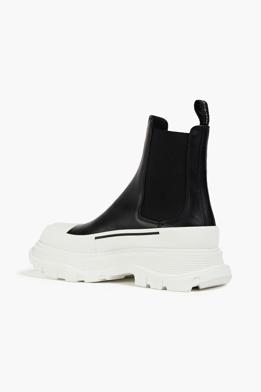 ALEXANDER MCQUEEN Pebbled-leather Chelsea boots