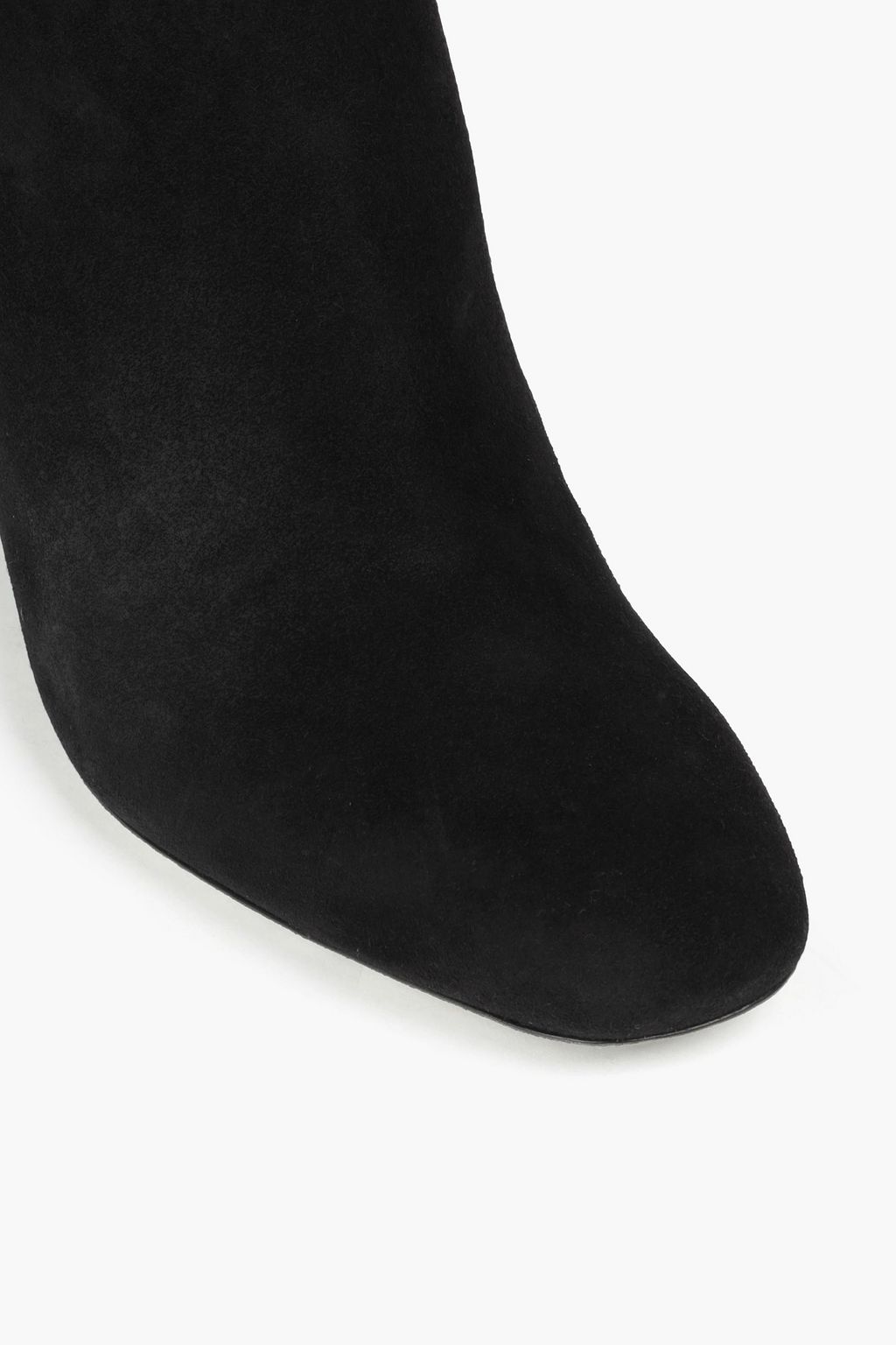 RENE' CAOVILLA Carrie crystal-embellished suede ankle boots