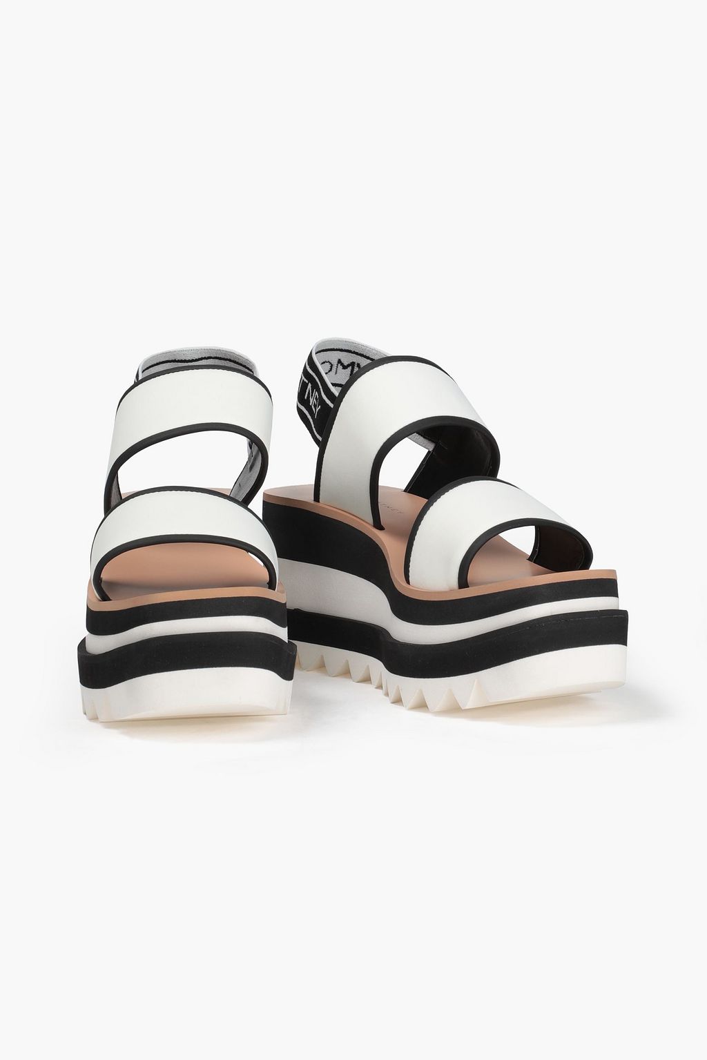 STELLA MCCARTNEY Two-tone neoprene platform sandals