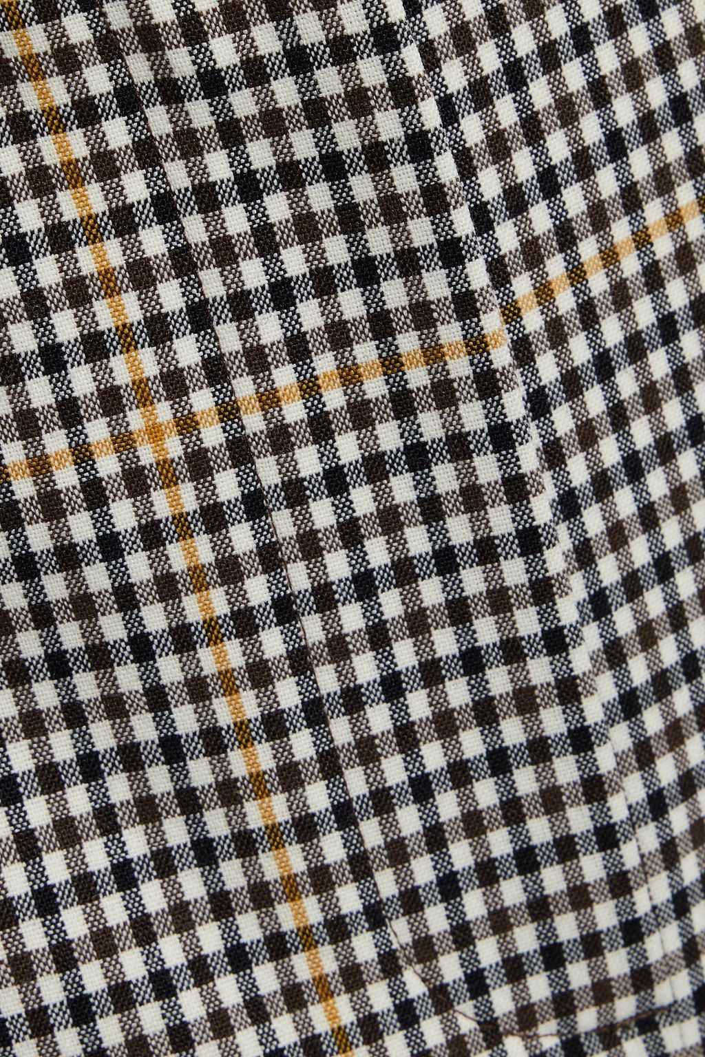 THEORY Cropped checked woven straight-leg pants
