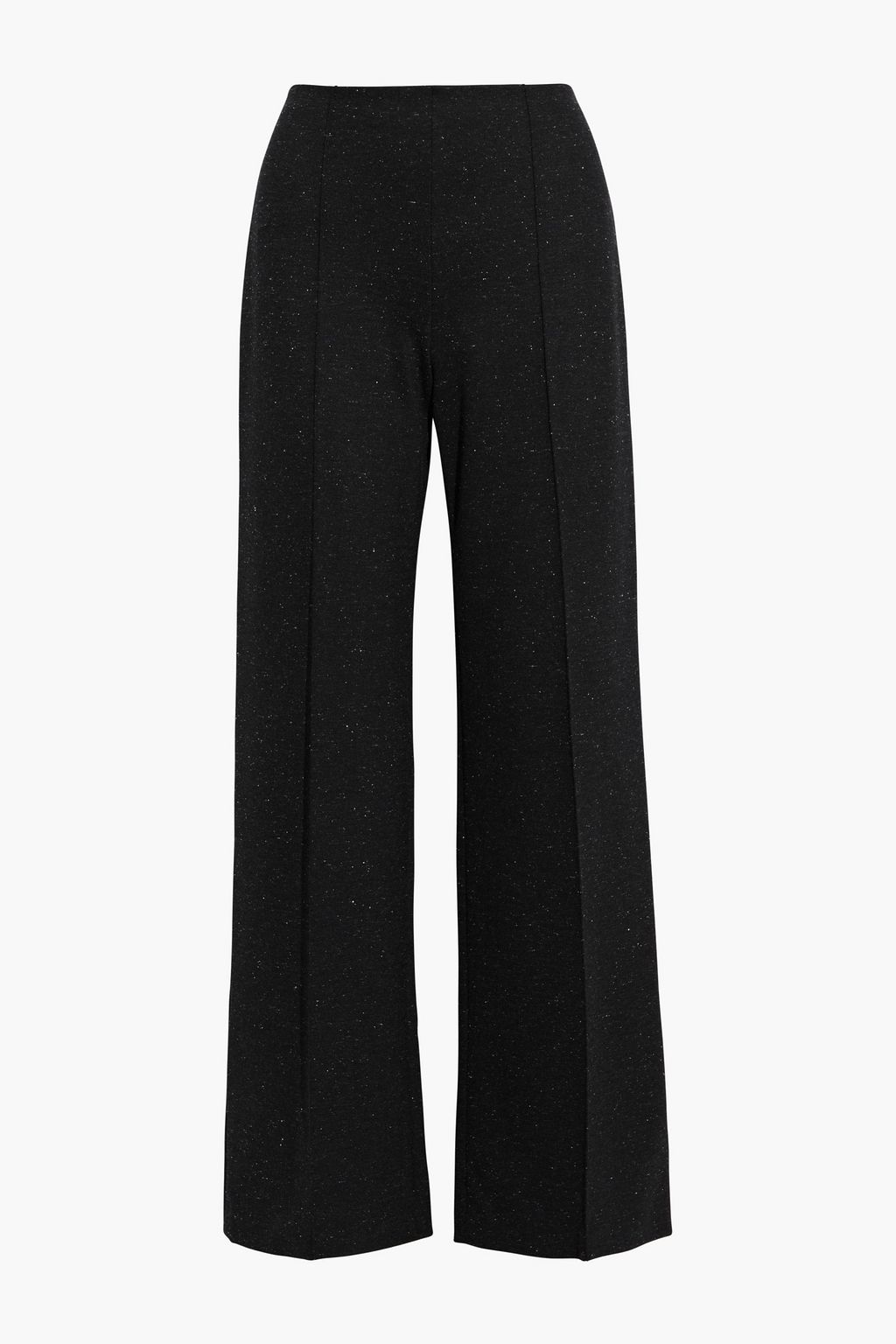 Charcoal Marled ponte wide-leg pants 