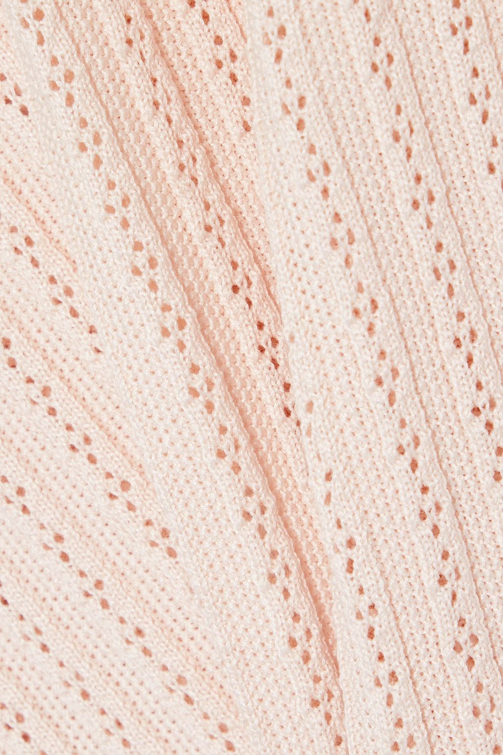 CAROLINA HERRERA Pointelle-knit silk and cotton-blend vest
