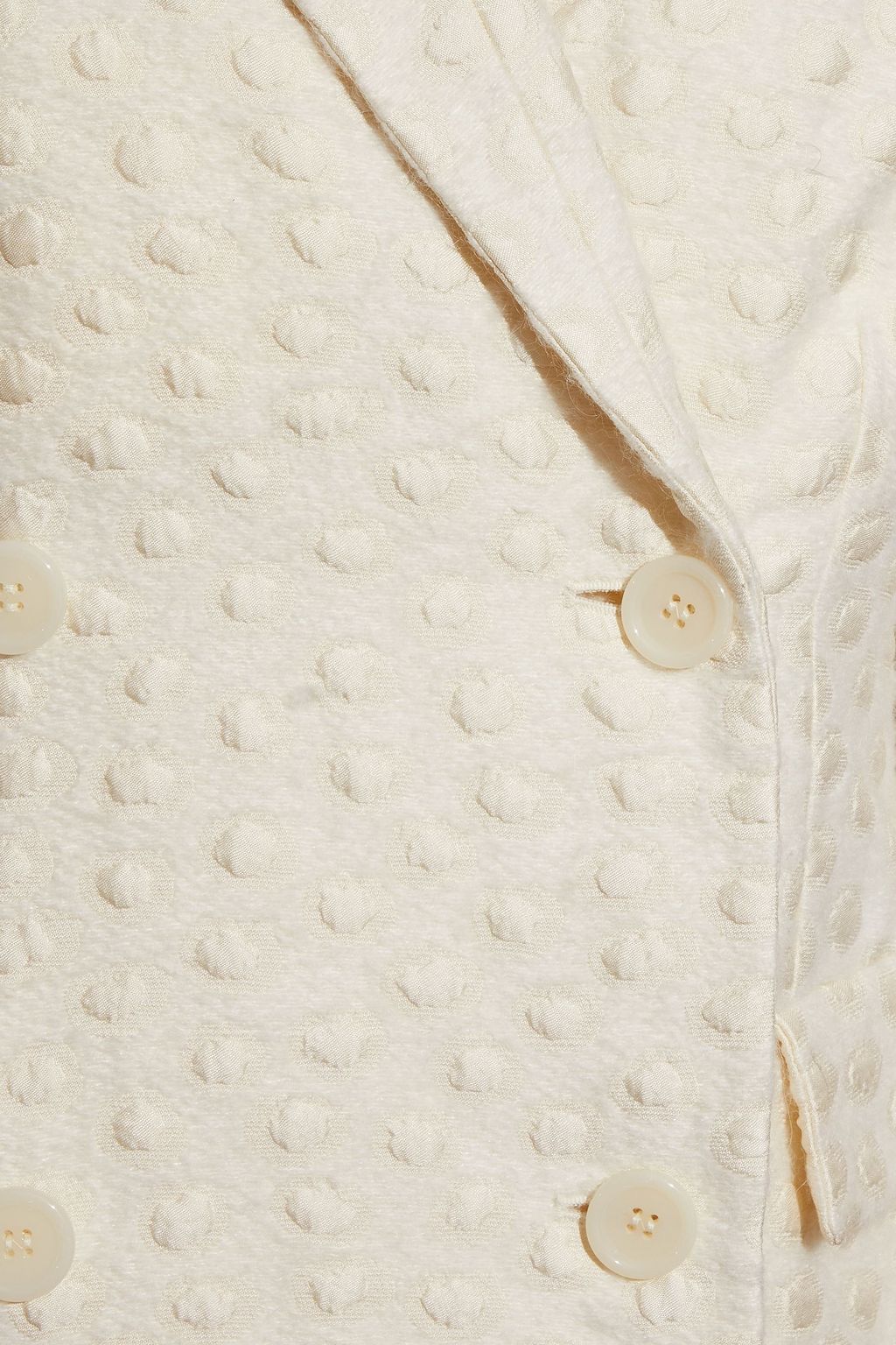 ASPESI Double-breasted brushed jacquard blazer