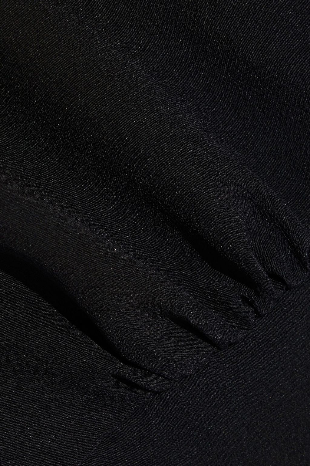 ASPESI Gathered silk crepe de chine maxi dress