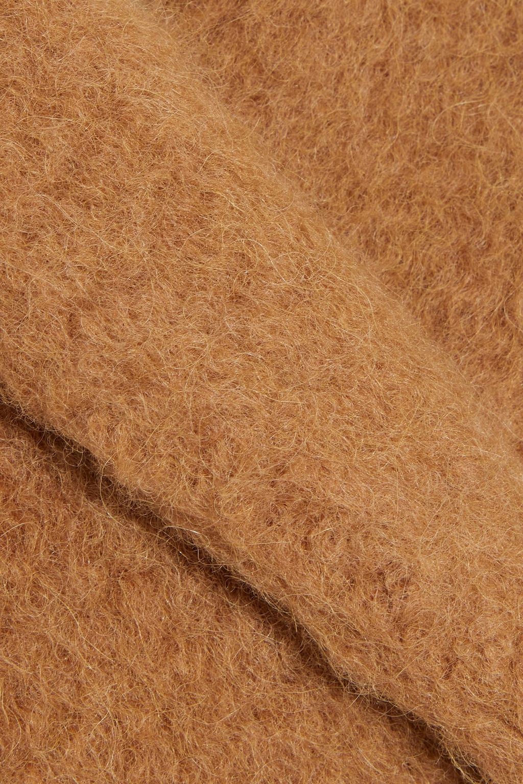 ASPESI Double-breasted brushed alpaca-blend coat
