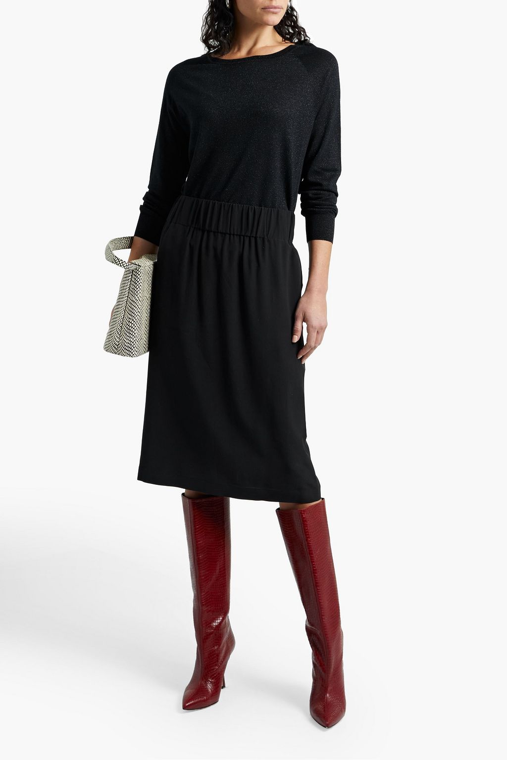 ASPESI Metallic wool-blend sweater