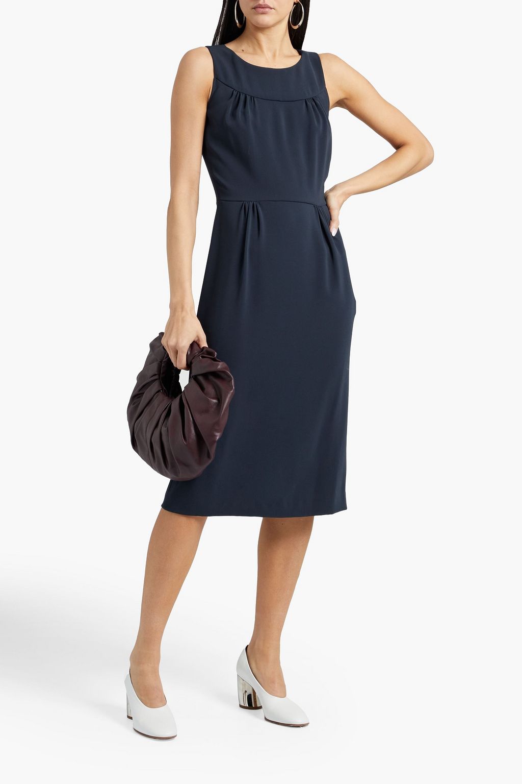 ASPESI Gathered jersey dress