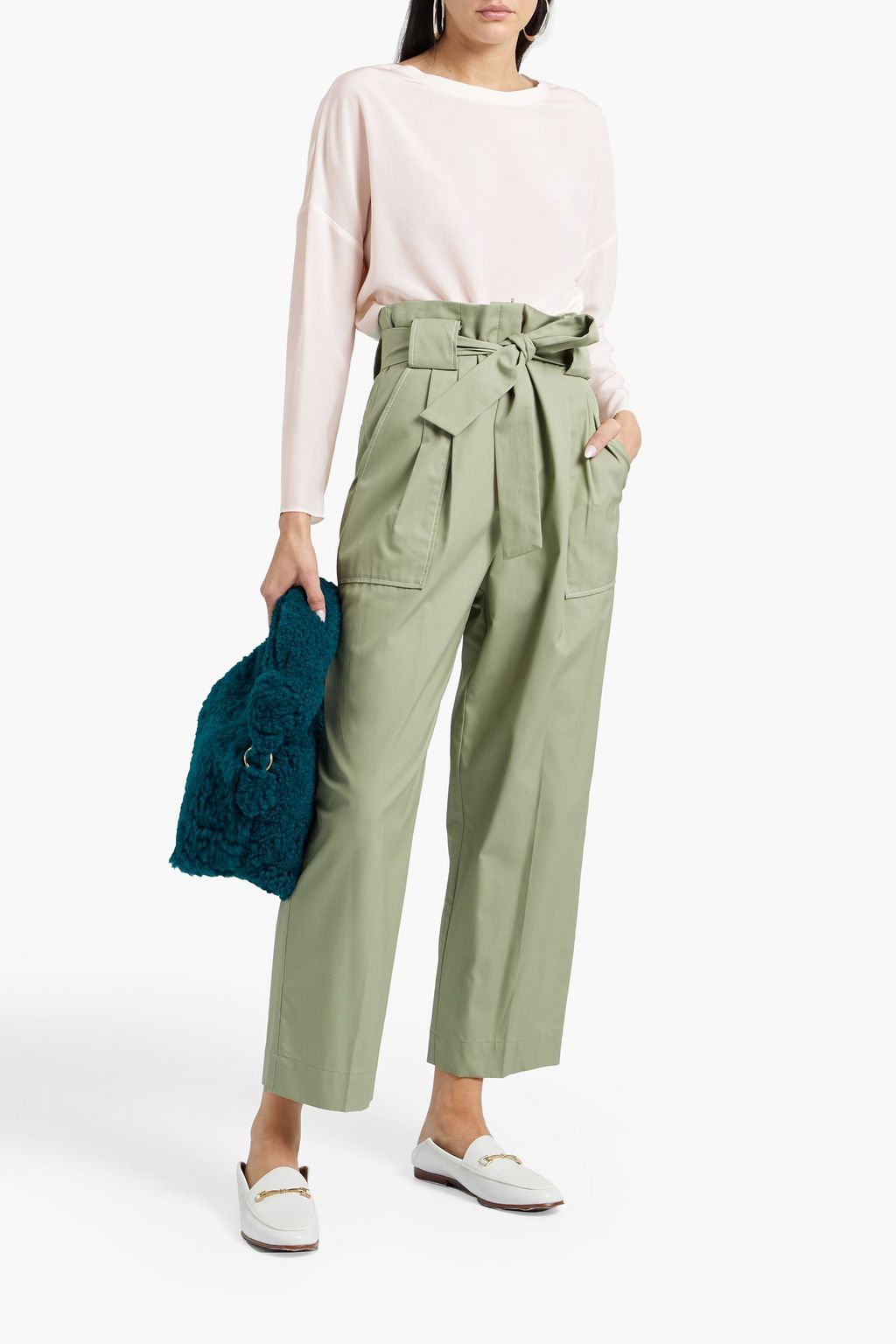 ASPESI Silk-crepe top