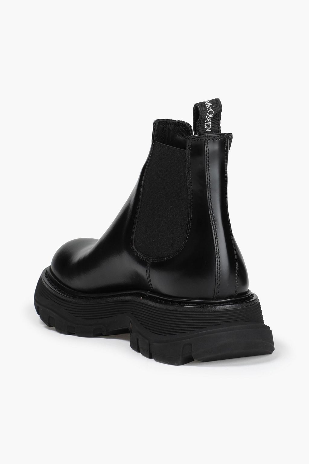 MCQUEEN Polished leather Chelsea boots