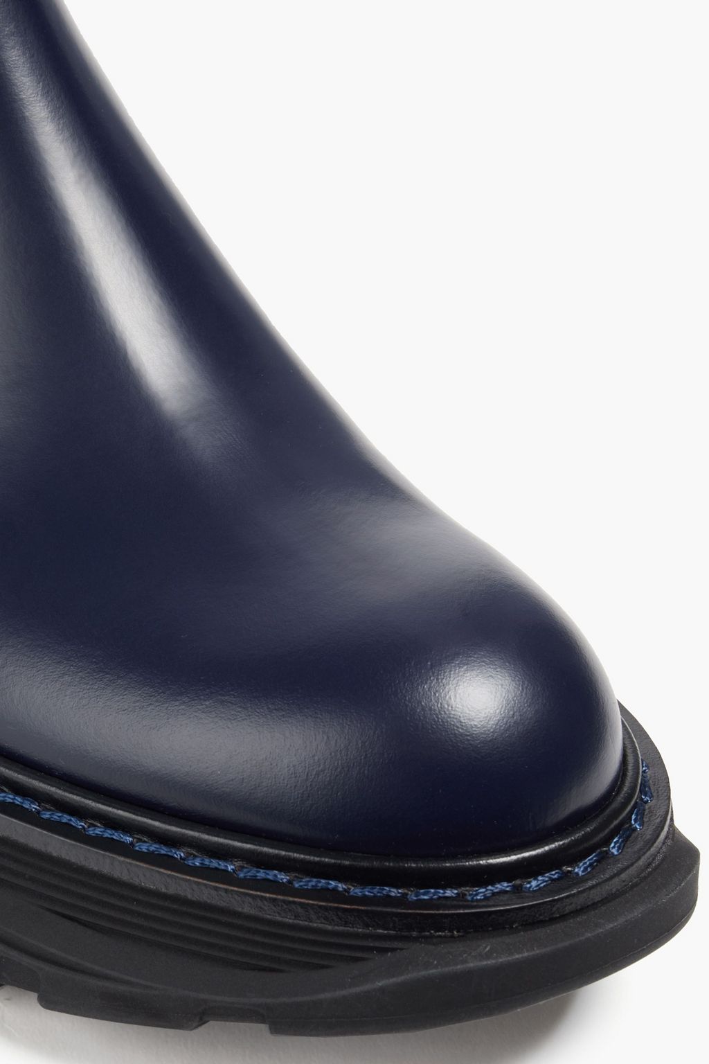 MCQUEEN Leather Chelsea boots