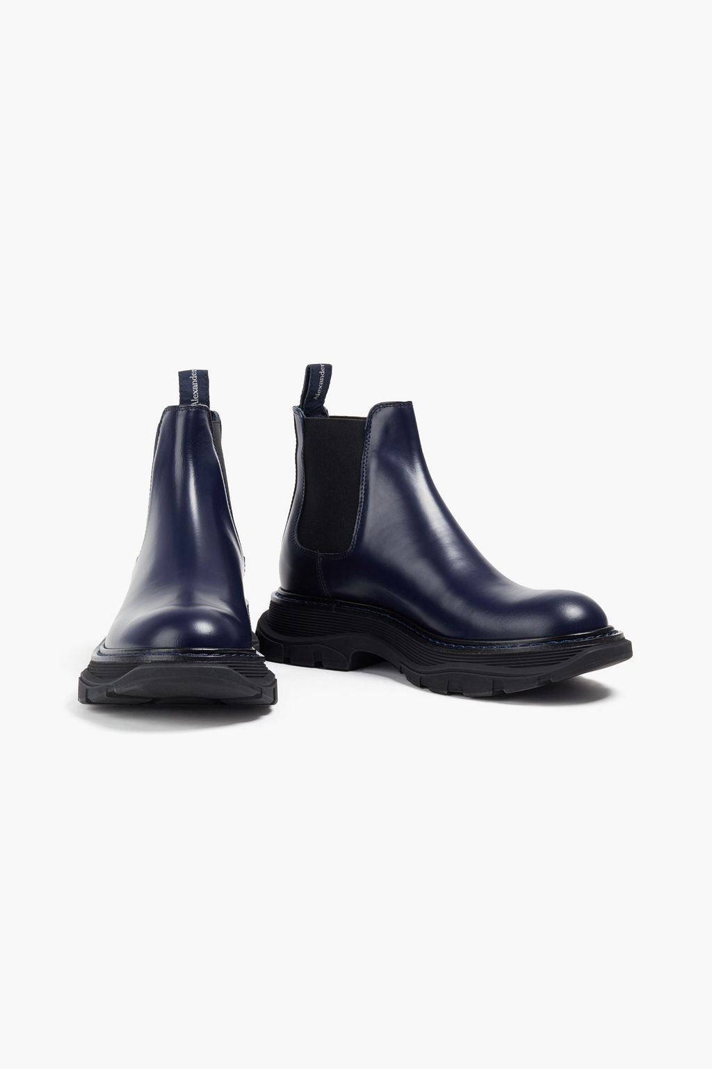 MCQUEEN Leather Chelsea boots