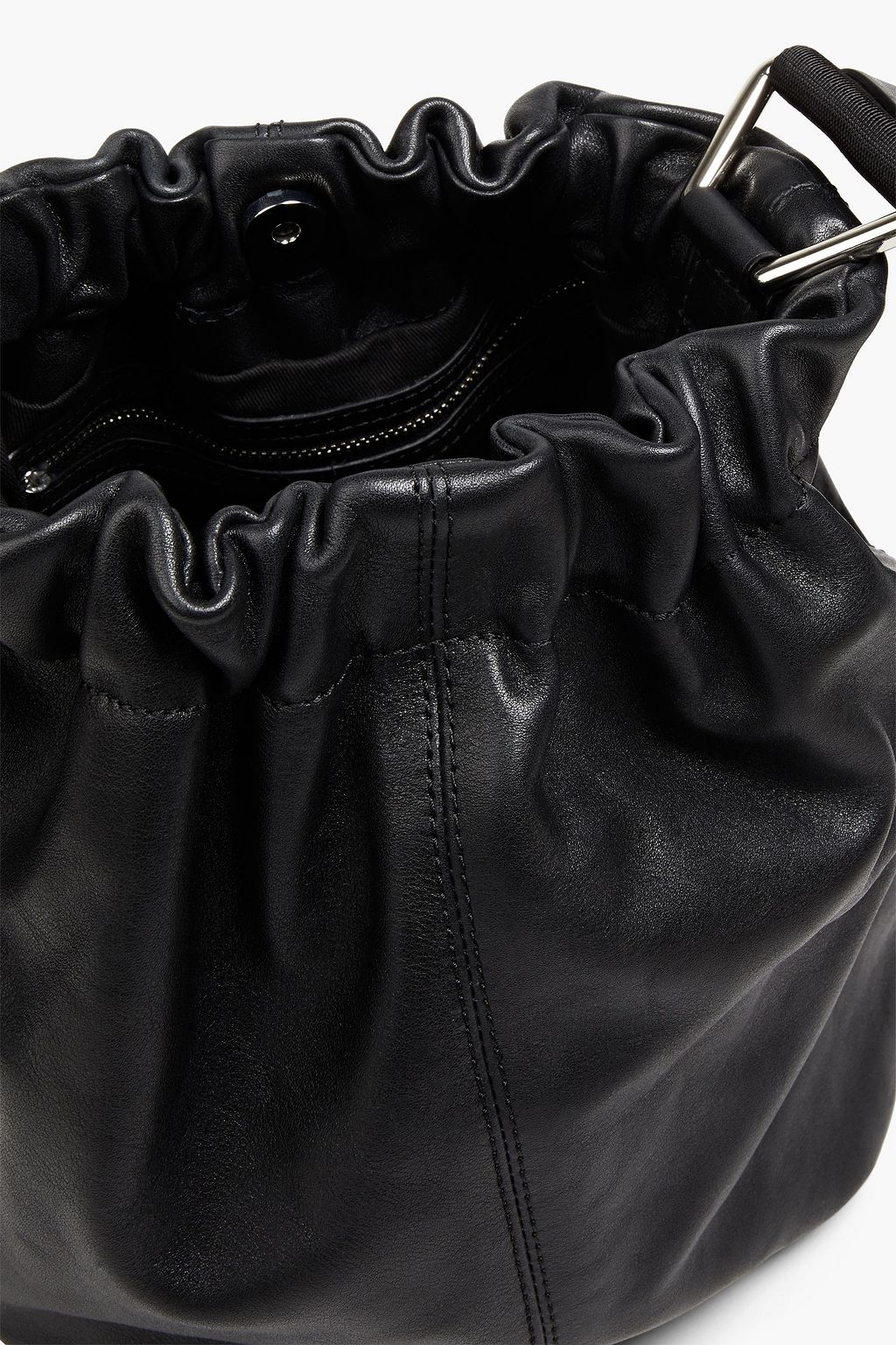 GANNI Leather bucket bag