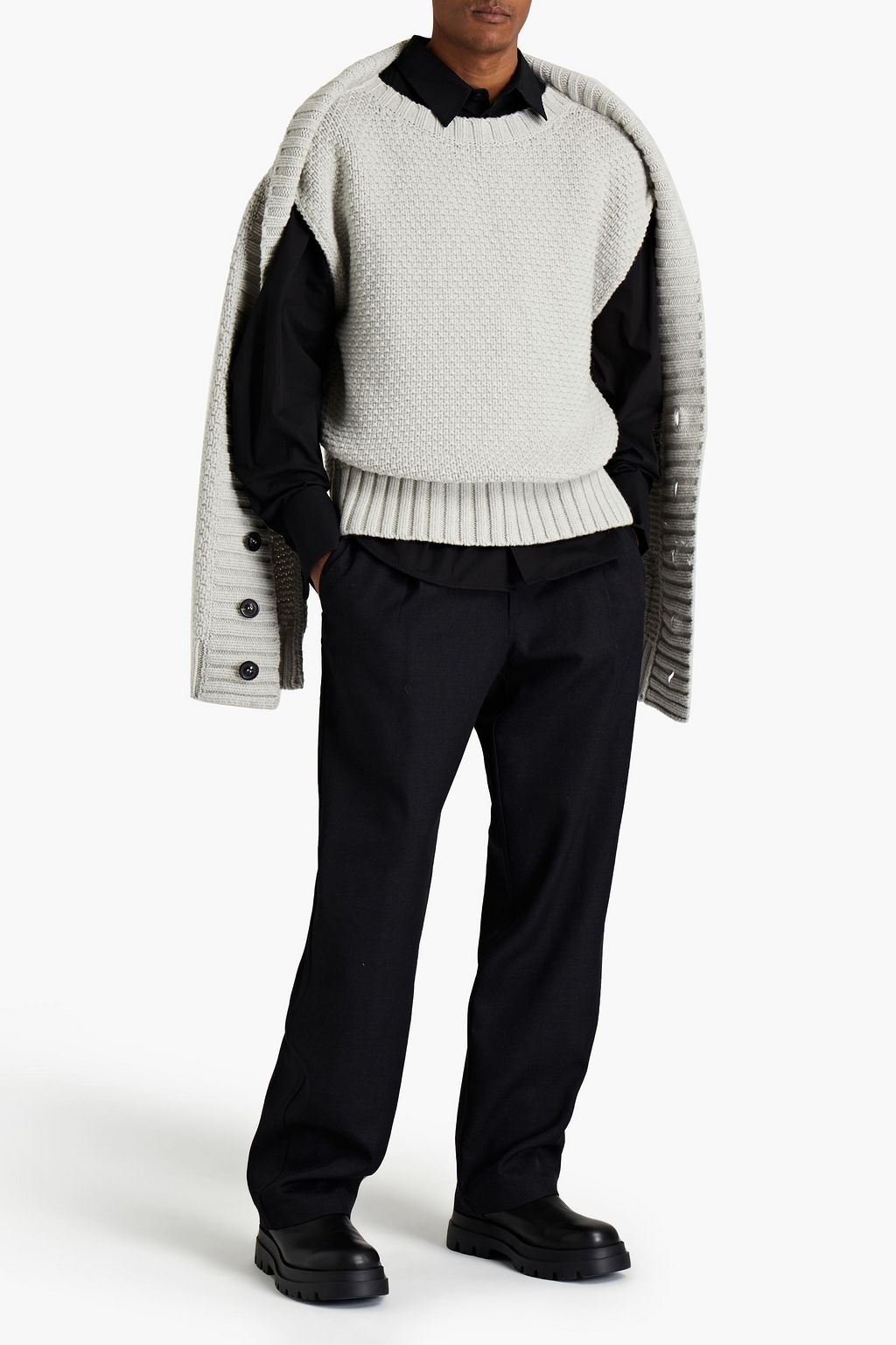 MAISON MARGIELA Layered wool vest
