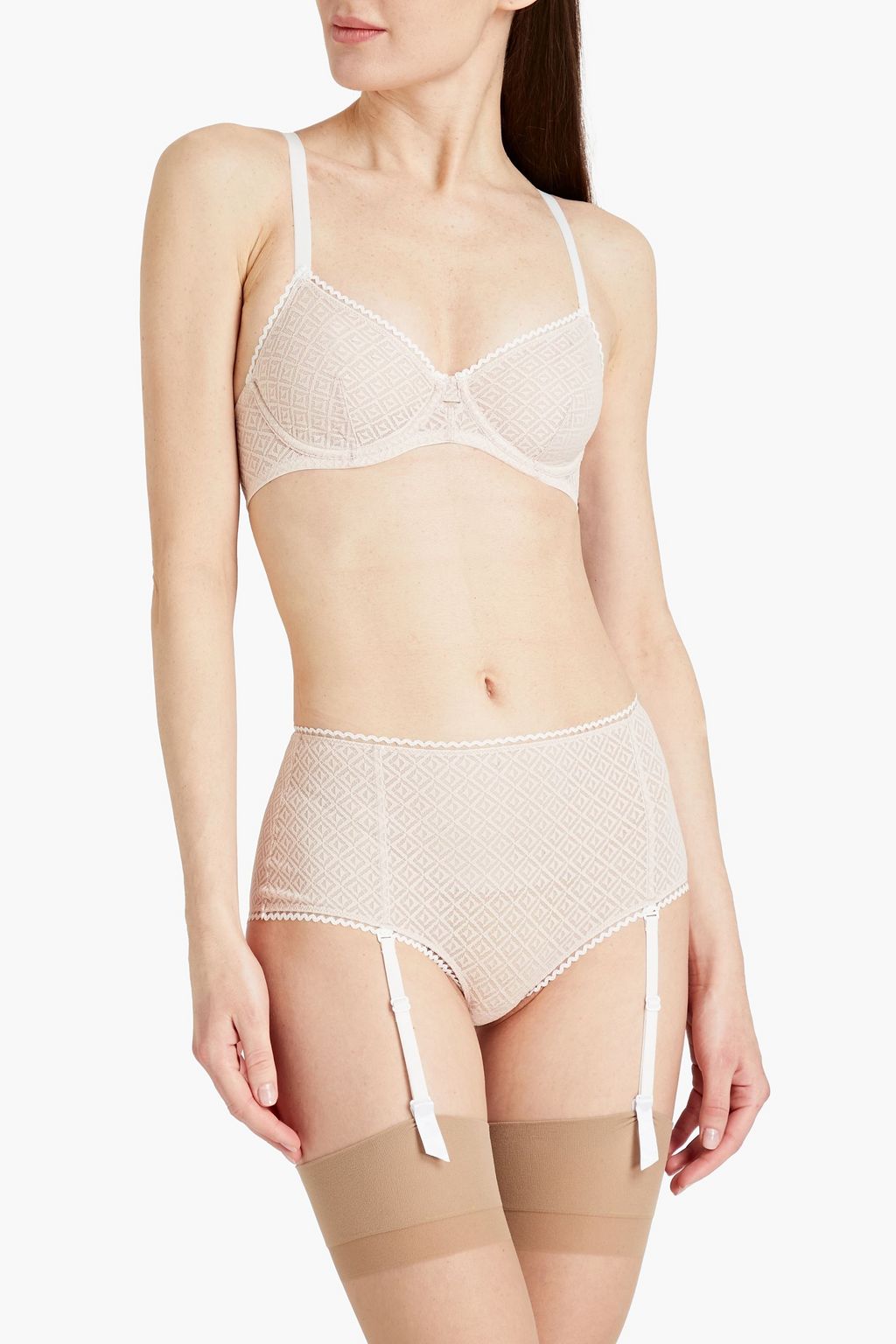 ELSE Betty stretch-lace high-rise briefs